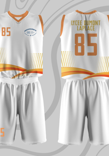 Ensemble Basket orange _ blanc